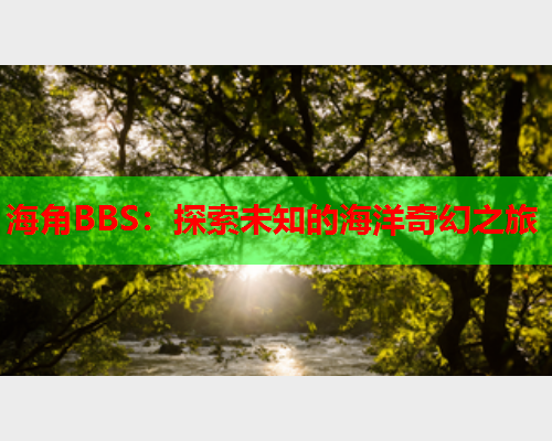 海角BBS：探索未知的海洋奇幻之旅  第2张